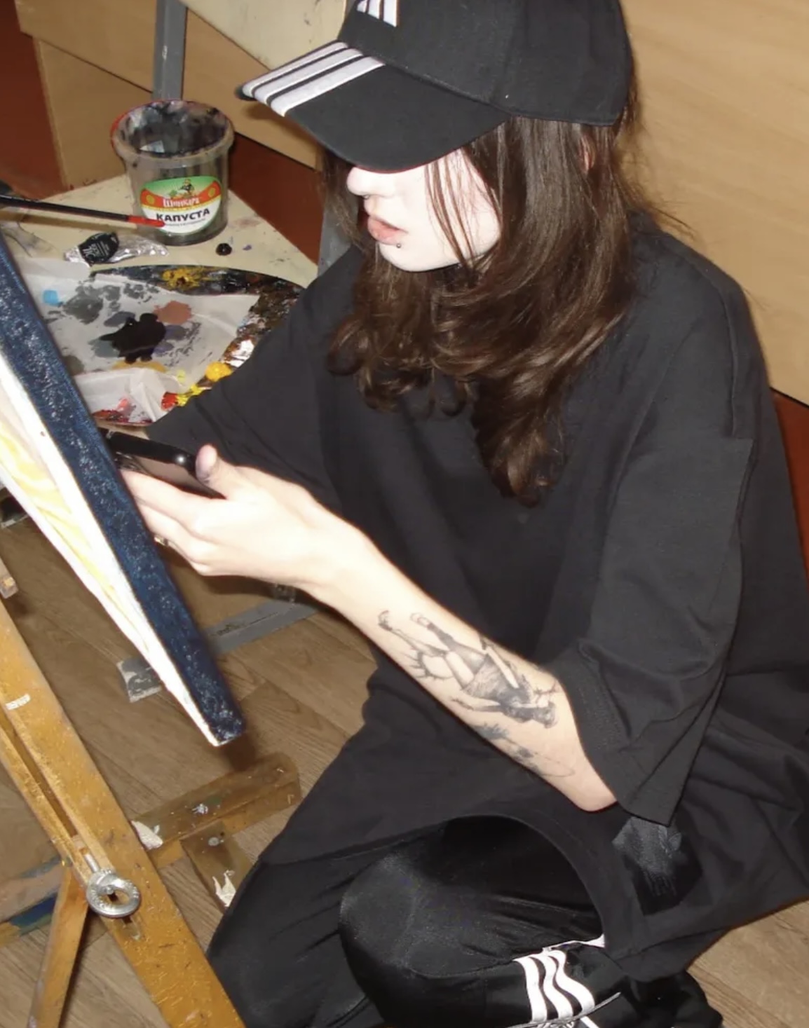 Portrait of Alina Sladkovska, who works in the artist style (Kyiv, Ukraine) Photo 1 of 1.